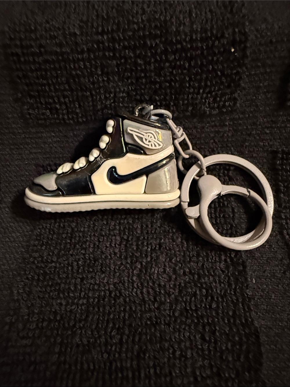 Nike Black and White Sneaker Key Holder Keychain